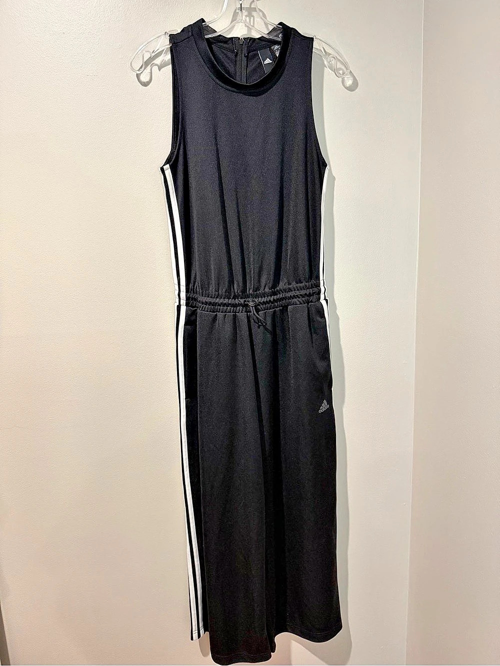 Adidas Women's M Snap Side Black Jumpsuit
